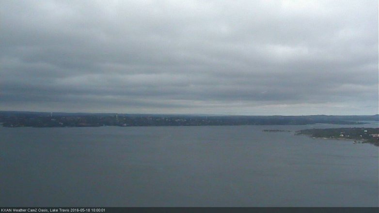 Lake Travis webcam, May 18, 2016 9:15 AM CT