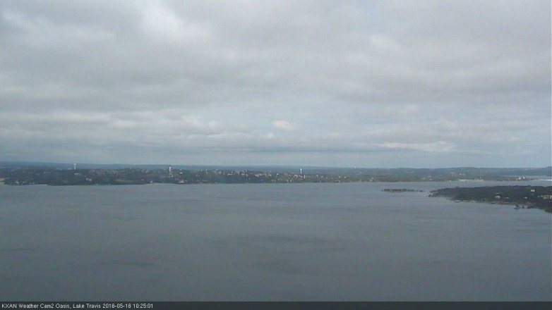 Lake Travis webcam, May 18, 2016 9:45 AM CT