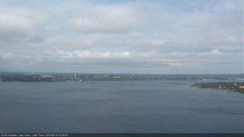 Lake Travis webcam, May 18, 2016 10:05 AM CT