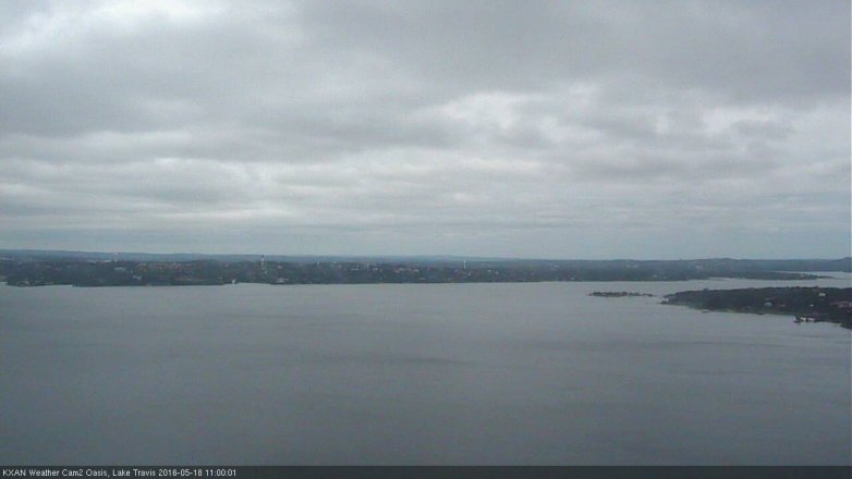 Lake Travis webcam, May 18, 2016 10:15 AM CT