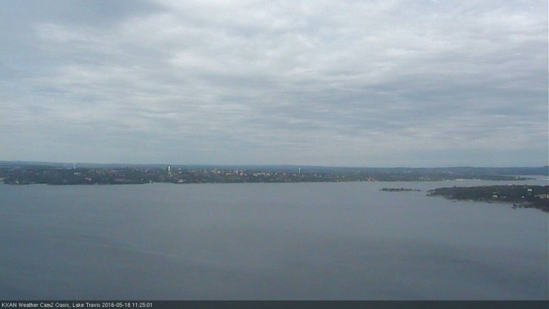 Lake Travis webcam, May 18, 2016 10:45 AM CT
