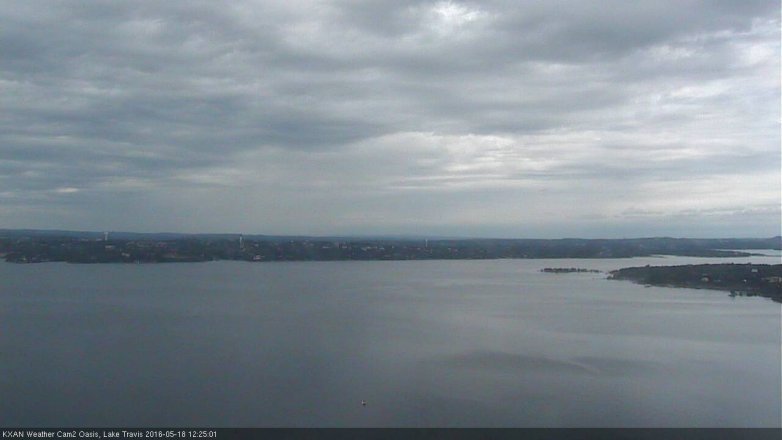 Lake Travis webcam, May 18, 2016 11:45 AM CT