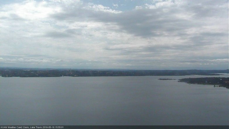 Lake Travis webcam, May 18, 2016 3:25 PM CT