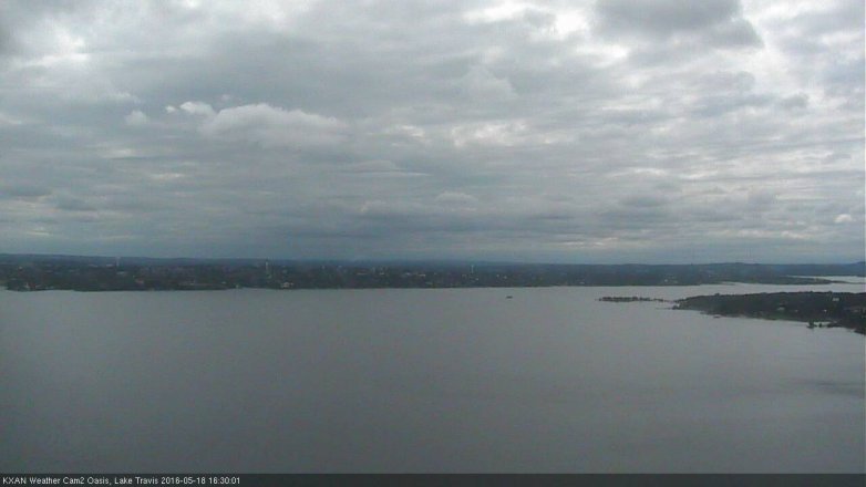 Lake Travis webcam, May 18, 2016 3:45 PM CT