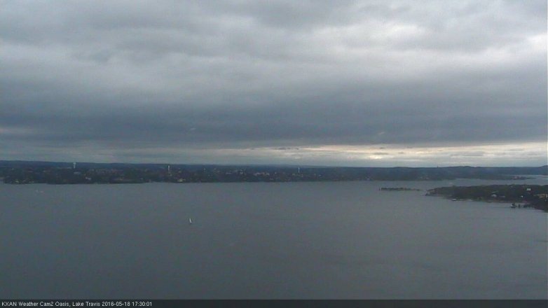 Lake Travis webcam, May 18, 2016 4:45 PM CT