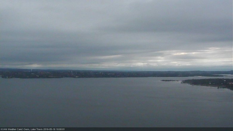 Lake Travis webcam, May 18, 2016 5:10 PM CT