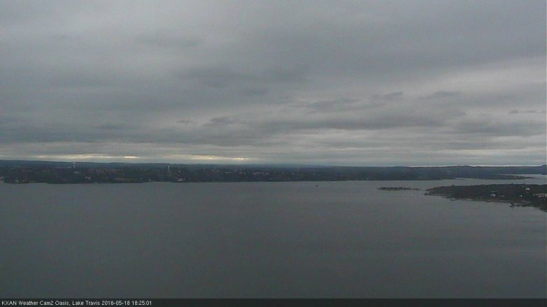 Lake Travis webcam, May 18, 2016 6:00 PM CT