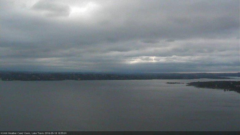 Lake Travis webcam, May 18, 2016 6:20 PM CT