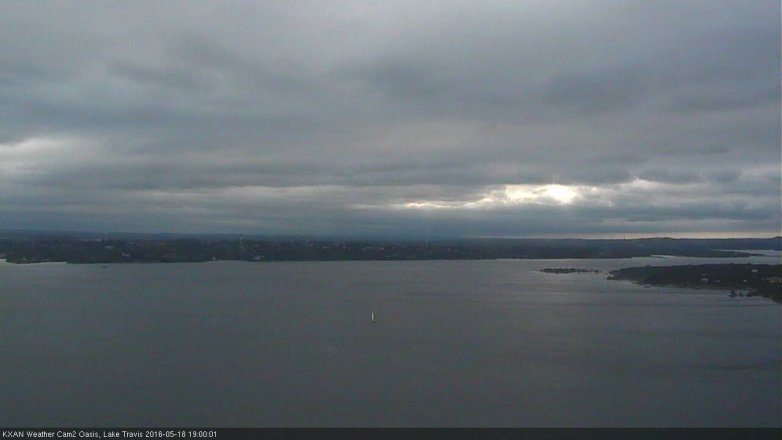 Lake Travis webcam, May 18, 2016 6:25 PM CT
