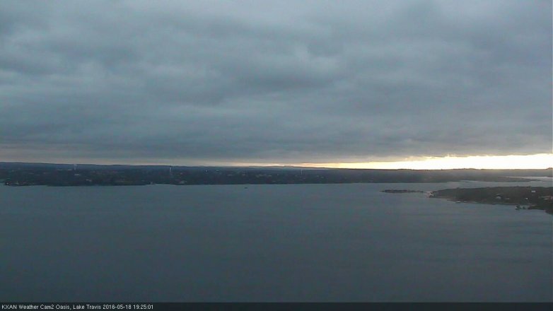 Lake Travis webcam, May 18, 2016 6:45 PM CT
