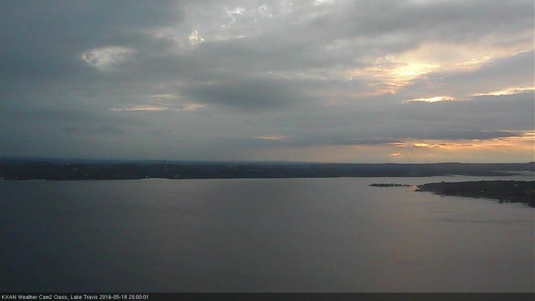 Lake Travis webcam, May 18, 2016 7:20 PM CT