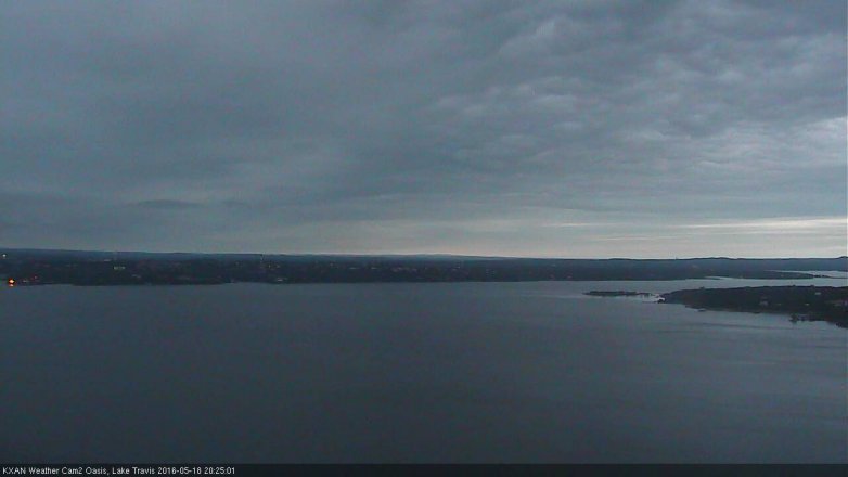 Lake Travis webcam, May 18, 2016 8:00 PM CT