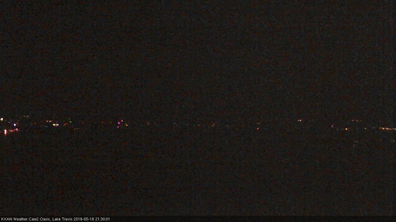 Lake Travis webcam, May 18, 2016 8:55 PM CT