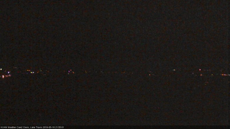 Lake Travis webcam, May 18, 2016 9:15 PM CT