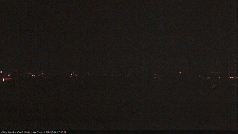 Lake Travis webcam, May 18, 2016 9:20 PM CT