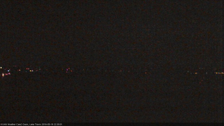 Lake Travis webcam, May 18, 2016 9:40 PM CT