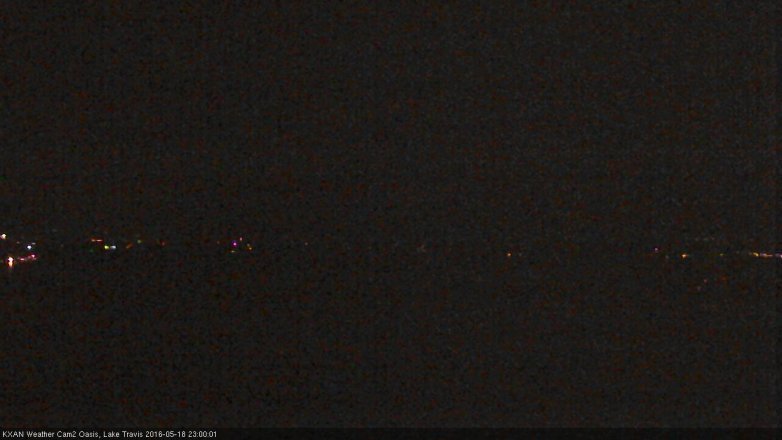 Lake Travis webcam, May 18, 2016 10:20 PM CT