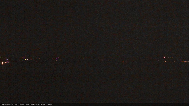 Lake Travis webcam, May 18, 2016 11:30 PM CT