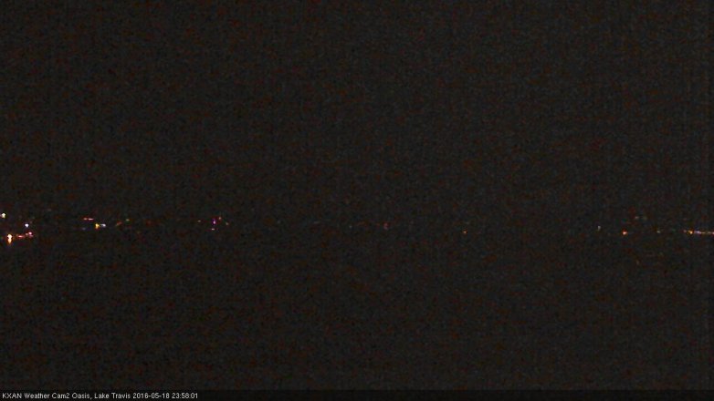 Lake Travis webcam, May 18, 2016 11:40 PM CT