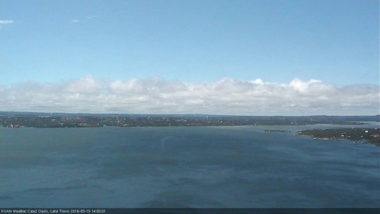 Lake Travis webcam, May 19, 2016 1:10 PM CT