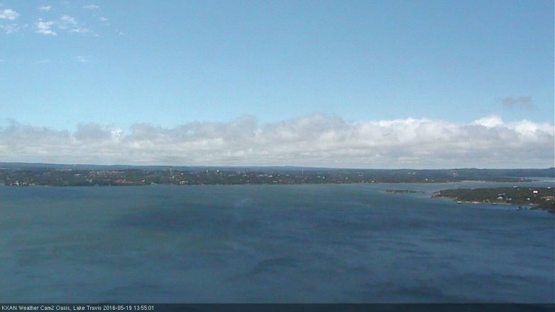 Lake Travis webcam, May 19, 2016 1:30 PM CT
