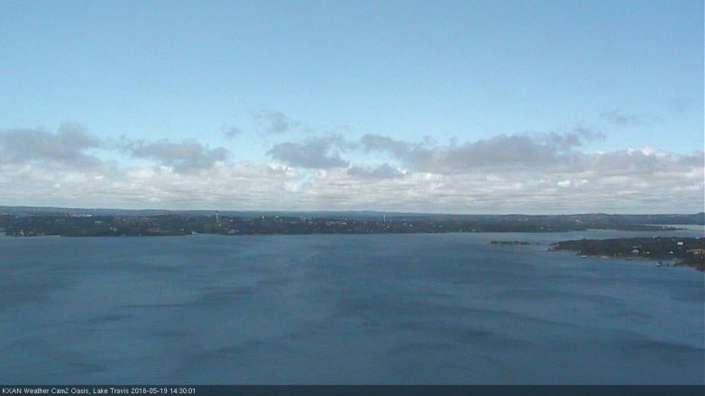 Lake Travis webcam, May 19, 2016 1:55 PM CT