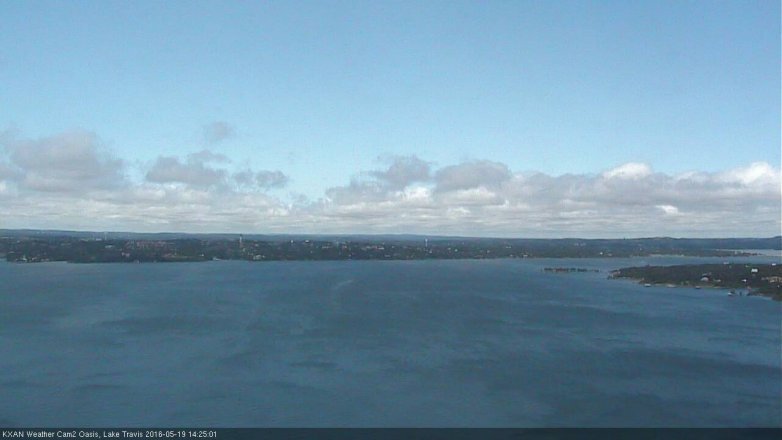 Lake Travis webcam, May 19, 2016 2:00 PM CT