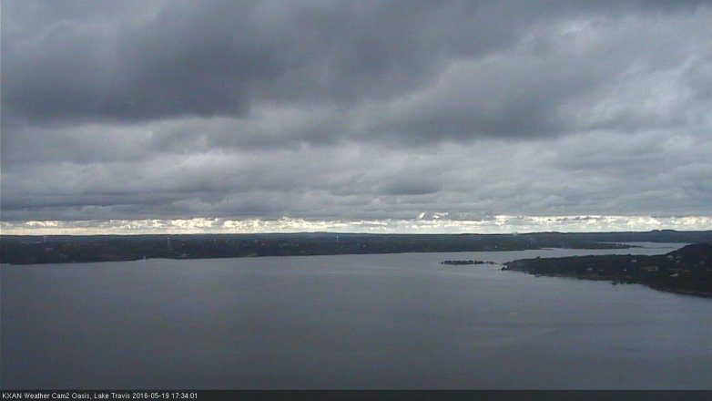 Lake Travis webcam, May 19, 2016 5:00 PM CT