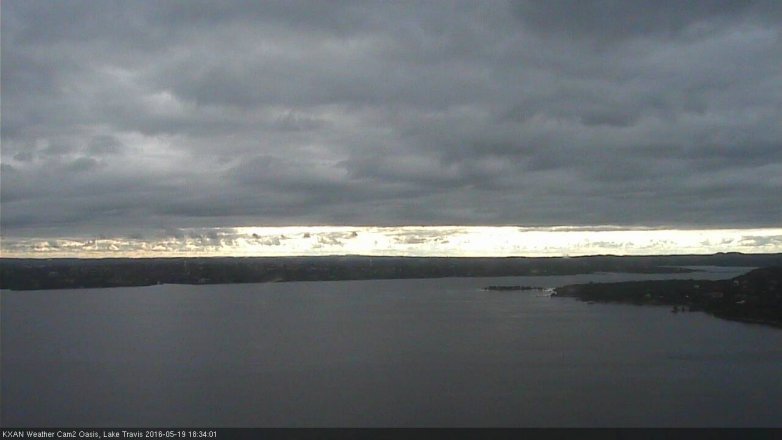 Lake Travis webcam, May 19, 2016 5:40 PM CT
