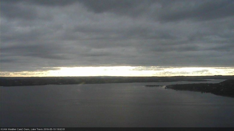 Lake Travis webcam, May 19, 2016 6:15 PM CT