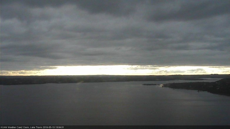 Lake Travis webcam, May 19, 2016 6:25 PM CT