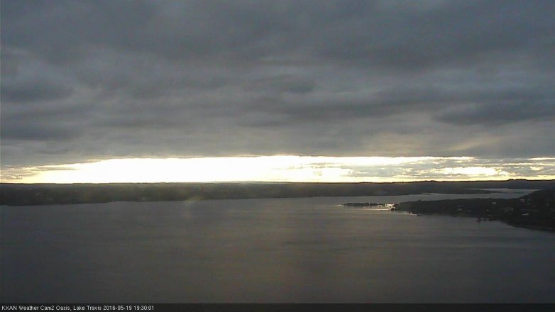 Lake Travis webcam, May 19, 2016 7:00 PM CT