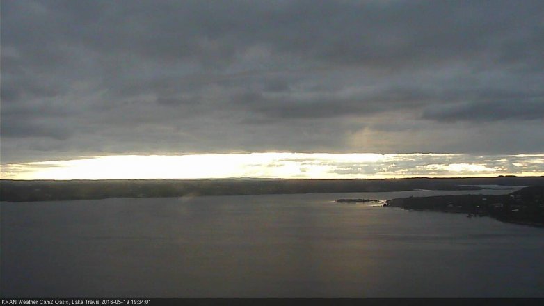 Lake Travis webcam, May 19, 2016 7:05 PM CT