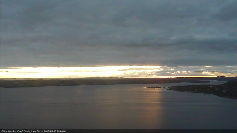 Lake Travis webcam, May 19, 2016 7:10 PM CT