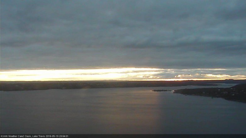 Lake Travis webcam, May 19, 2016 7:15 PM CT