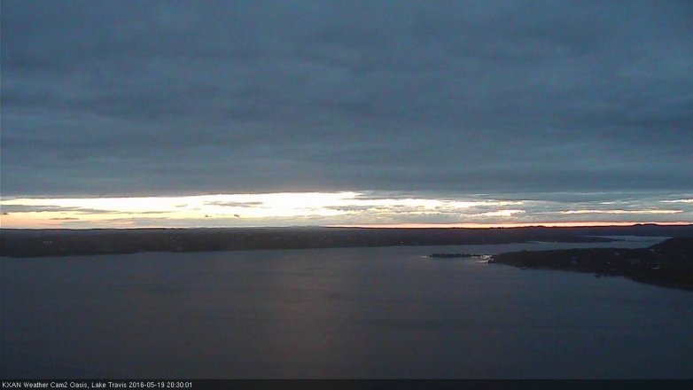 Lake Travis webcam, May 19, 2016 7:50 PM CT