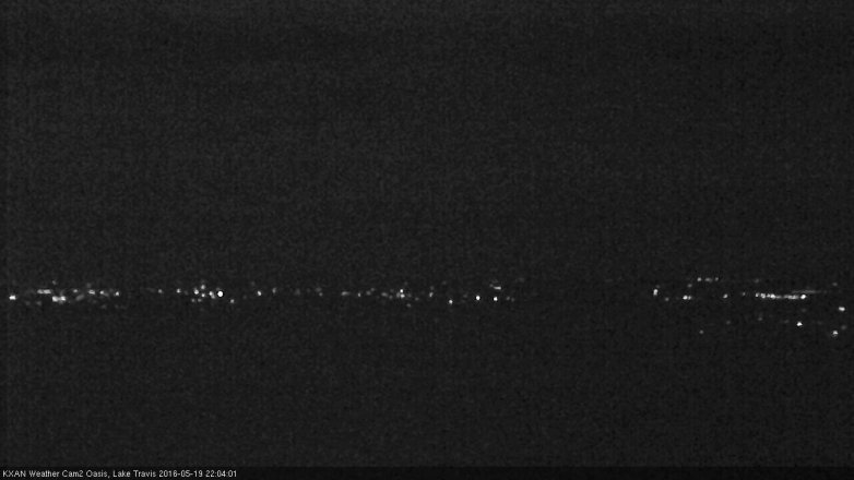 Lake Travis webcam, May 19, 2016 9:15 PM CT