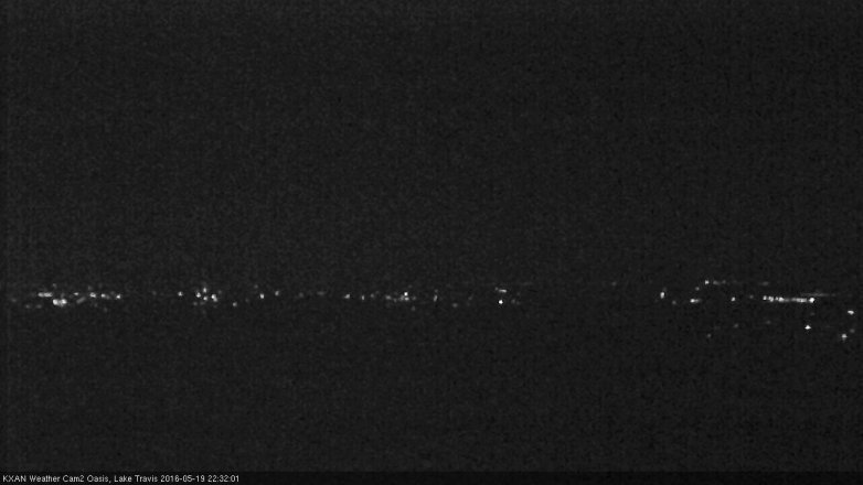 Lake Travis webcam, May 19, 2016 9:45 PM CT