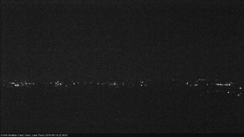 Lake Travis webcam, May 19, 2016 10:05 PM CT