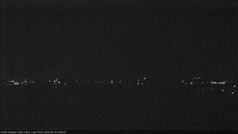 Lake Travis webcam, May 19, 2016 10:20 PM CT