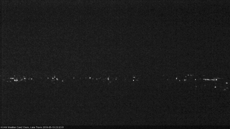 Lake Travis webcam, May 19, 2016 10:35 PM CT