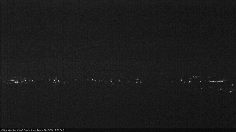 Lake Travis webcam, May 19, 2016 11:05 PM CT