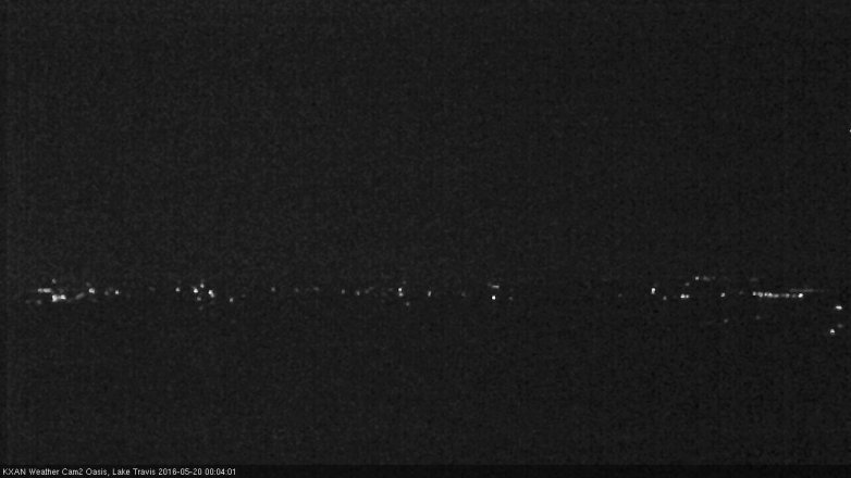 Lake Travis webcam, May 19, 2016 11:25 PM CT