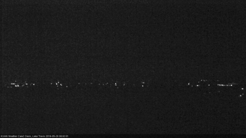 Lake Travis webcam, May 19, 2016 11:30 PM CT