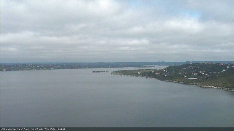 Lake Travis webcam, May 20, 2016 9:20 AM CT