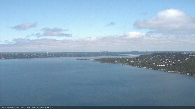 Lake Travis webcam, May 20, 2016 11:05 AM CT