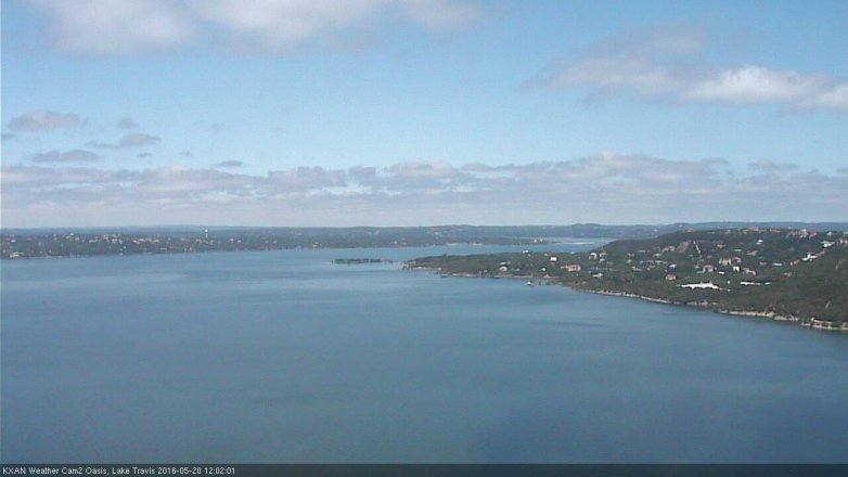Lake Travis webcam, May 20, 2016 11:15 AM CT