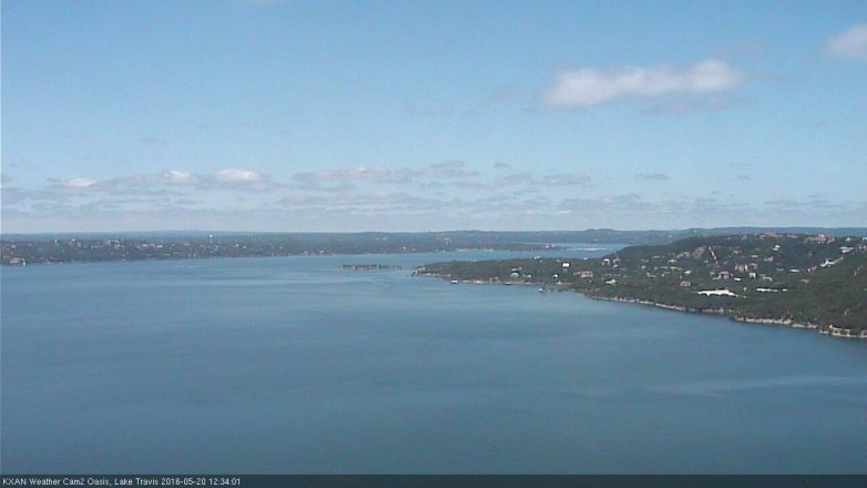 Lake Travis webcam, May 20, 2016 11:40 AM CT
