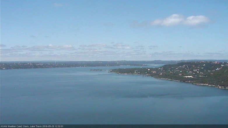 Lake Travis webcam, May 20, 2016 11:50 AM CT