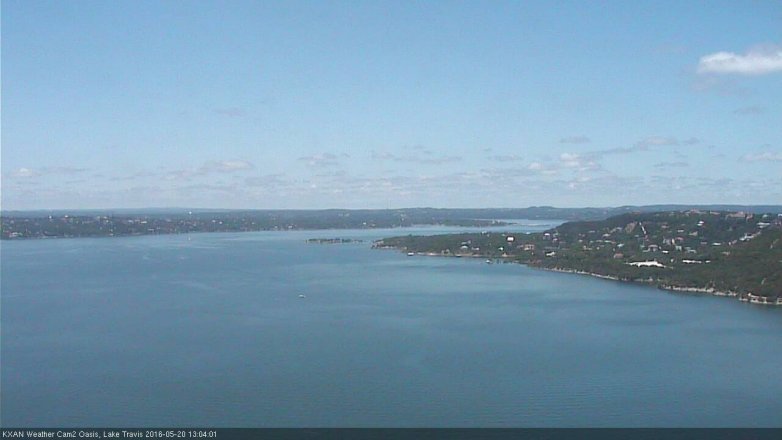 Lake Travis webcam, May 20, 2016 12:15 PM CT